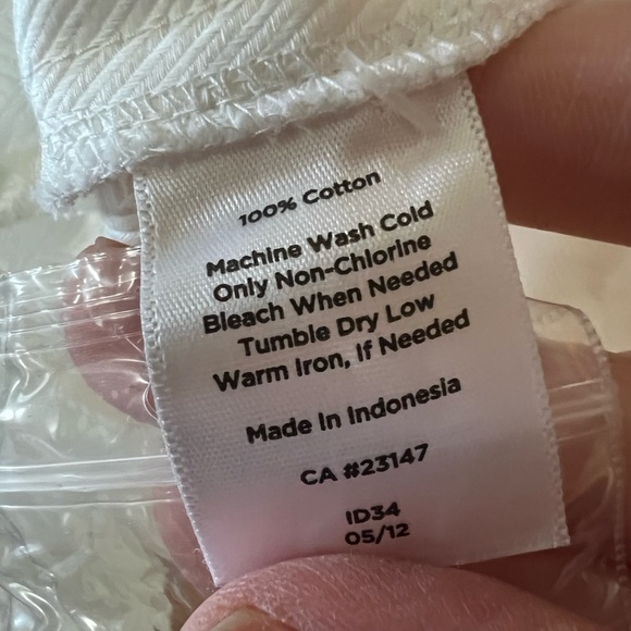 Talbots Top Faux Wrap White Blouse Side Zip Ruching NWT Women’s Petite 18WP 18 P - Picture 10 of 11